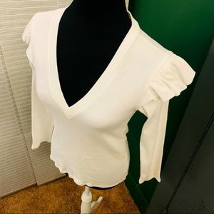 Veronica beard white top